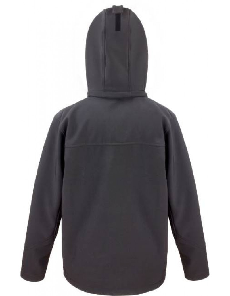 Jachetă softshell cu glugă, cu 3 straturi, pentru bărbați